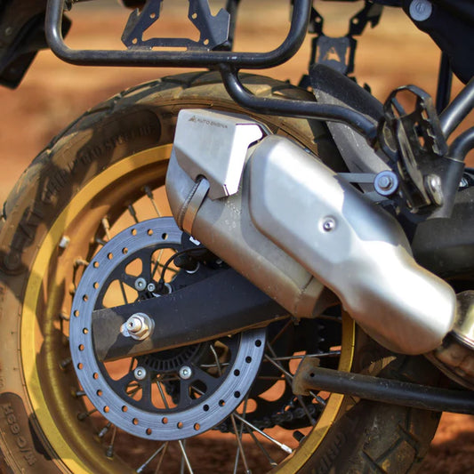 AUTO ENGINA HEAT SHIELD EXTENDER SILVER HIMALAYAN 450