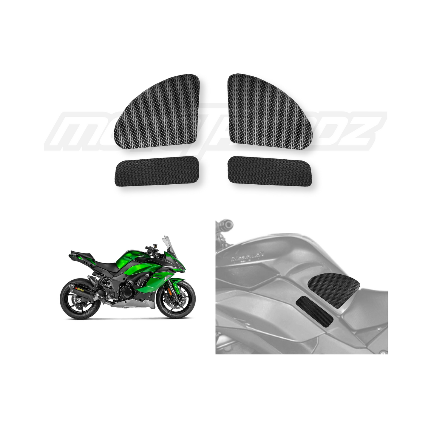 MOTOTRENDZ TRACTION PADS KAWASAKI NINJA 1000SX TOP SIDES