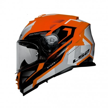 LS2 HELMET FF800 STORM II KRONOS RED GREY