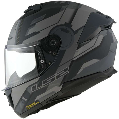 LS2 HELMET FF320 STREAM II SHADOW MATT TITANIUM GREY