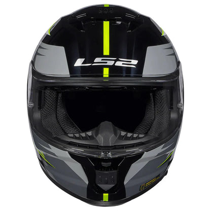 LS2 HELMET FF320 STREAM II METEOR BLACK FLUO YELLOW