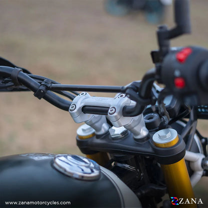 ZANA HANDLE RISER ZI8414 TRIUMPH SCRAM 400 SILVER