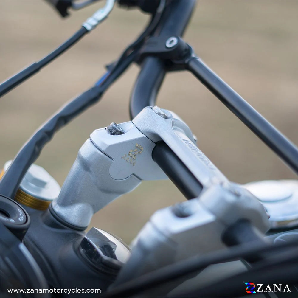 ZANA HANDLE RISER ZI8414 TRIUMPH SCRAM 400 SILVER