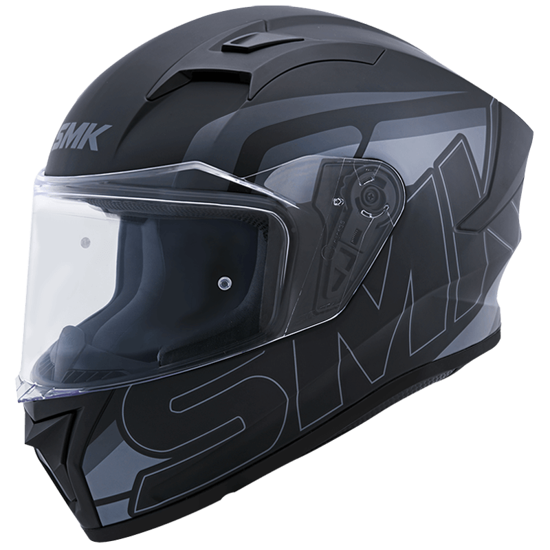 SMK HELMET STELLAR SP STAGE MATT BLACK GREY (MA262)
