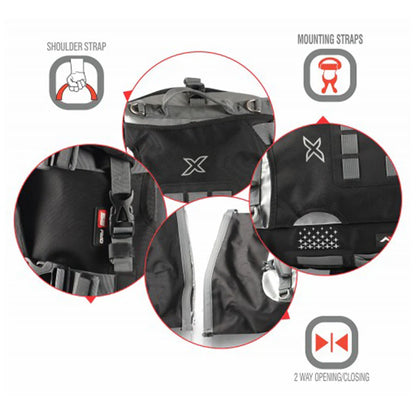 AXOR TAIL BAG BLACK GREY 25L