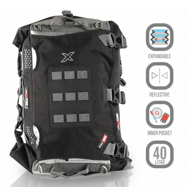 AXOR TAIL BAG BLACK GREY 25L